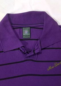 Striped Purple Polo Shirt