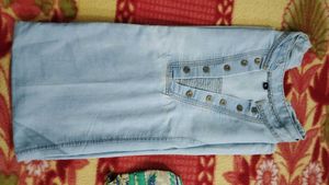 Denim Kurta