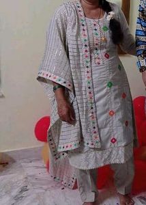 Grey Cotton Suit