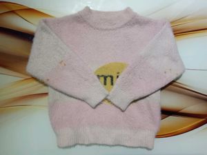Pink Fuzzy Knit Sweater