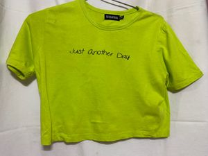 Sassafras Neon Crop Top