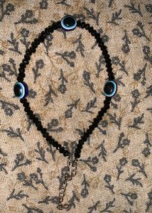 Evil Eye Anklet Earrings And Hair Pin Set