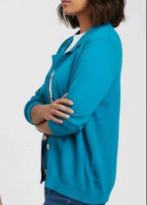 sale🎊🎆❣️🎉Stylish Teal Cardigan Sweater