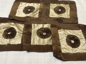Brown 5 Pieces Of Cushion Covers (16x16)