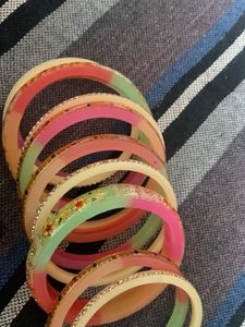 Colorful Beaded Bangles