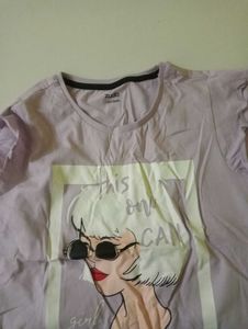 Cute Graphic Print Top