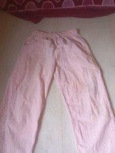 Pink Striped Lounge Pants