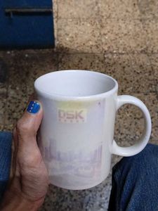 Glass Coffe Mug White Colour