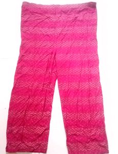 Pink Patterned Palazzos