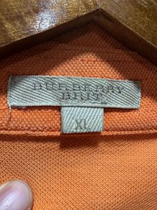 Burberry London Orange Polo TShirt