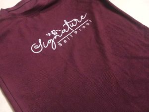 Burgundy Signature Tee