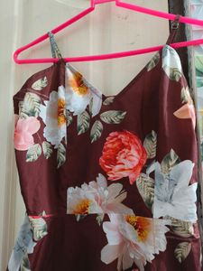 Strappy Floral Print Maxi Dress