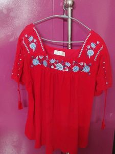 Red Colour Stylish Top