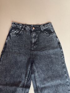 Acid Wash Wide Leg Jeans