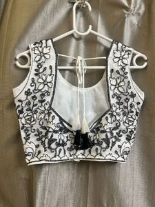 Black White Lehenga Set