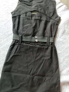 Black Dress with Belt
