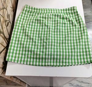 Gingham Mini Skirt