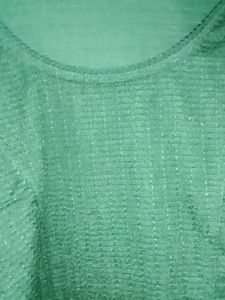 Leaf Green Stretchable Blouse