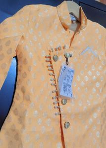 Light Orange Indo Wester Sherwani 2-3 Year Boy