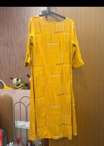 Rangmanch Stylish Mustard Kurti