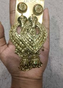 Golden Jhumka Earrings