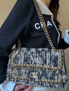 Authentic Chanel Tweed Classic Flap Bag – Timeless
