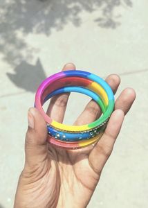 🌈Multicolor Beautiful Bangles ✨