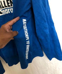 Blue Running Long Sleeve T Shirt