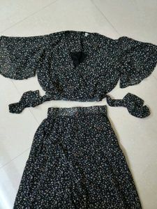 Floral Two-Piece Outfit