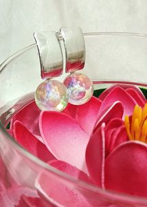 (₹99)Transparent Pearl Earrings