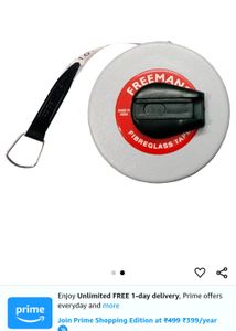 Yorker Fibreglass Measuring Tape 15M