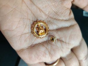 925 Silver Gold Polished Lakshmi Studs