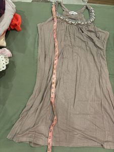 khakhi casual night dress