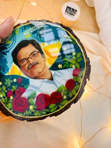 Customized Portrait On Wooden Slice