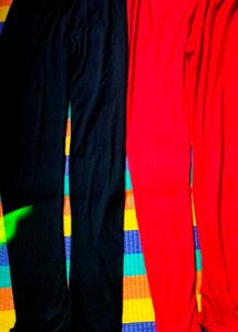 Red &amp; Black Leggings