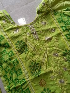 Green Kurta Set