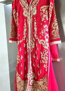 Red Gown In One Time Offer For Today!!