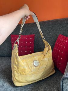 Authentic coach Signature Stitch Leather Bag
