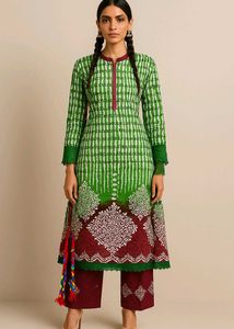 Green Printed Kurta🌷