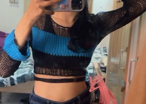 Striped Knit Crop Top