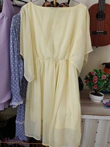 Yellow Georgette Dress