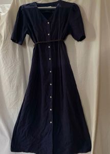 Buttons Midi Dress