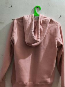 Pink &#39;Bonjour&#39; Hoodie