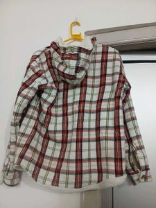 Boys Flannel Hoodie Jacket