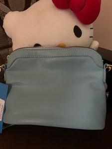Lino Perros Blue Quilted Crossbody