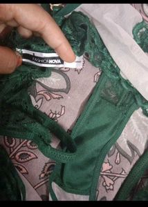 Green Lace Lingerie Set