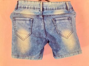 Distressed Denim Shorts