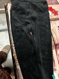 Black Velvet Pants