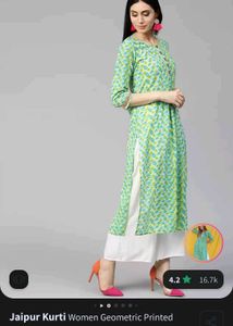Green Jaipur Kurti
