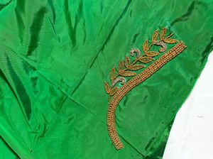 Heavy Bridal Aari Or Maggam Work Blouse Piece